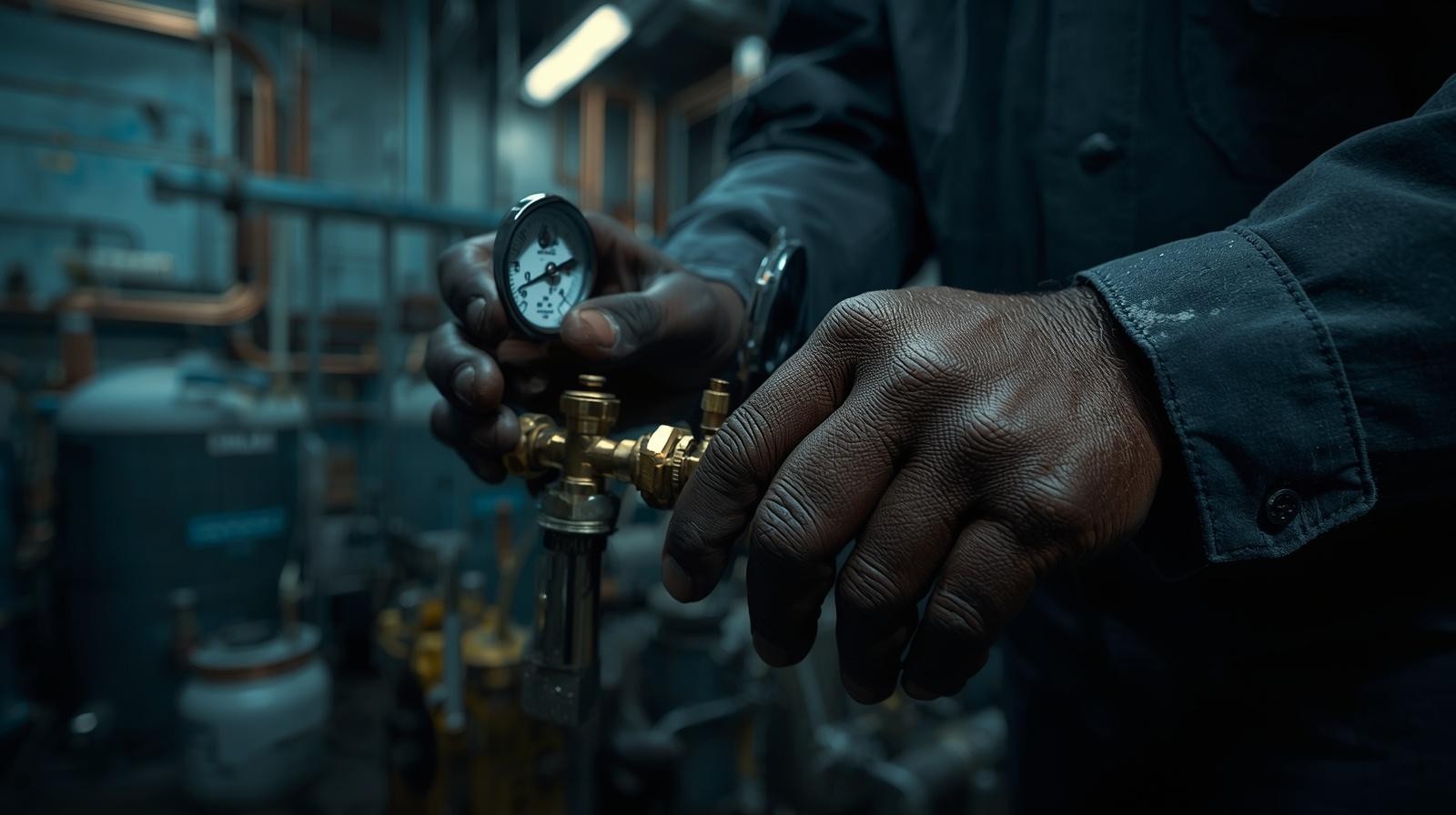 Industrial refrigeration pressure gauge – Jason David Newton Moses Lake Washington