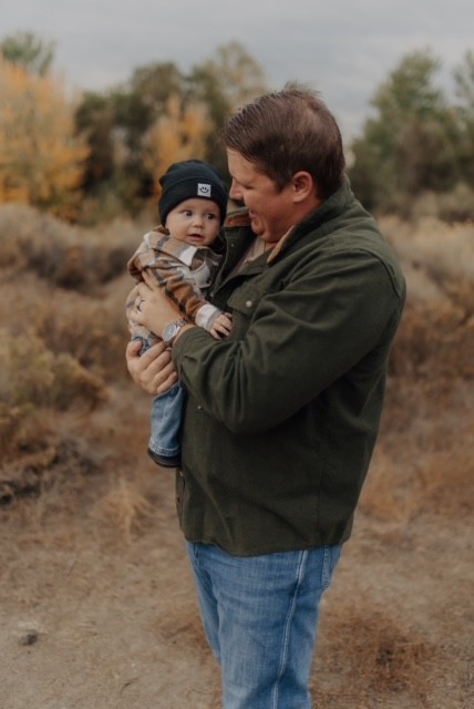 Jason David Newton with his son enjoying the outdoors in Moses Lake, Washington