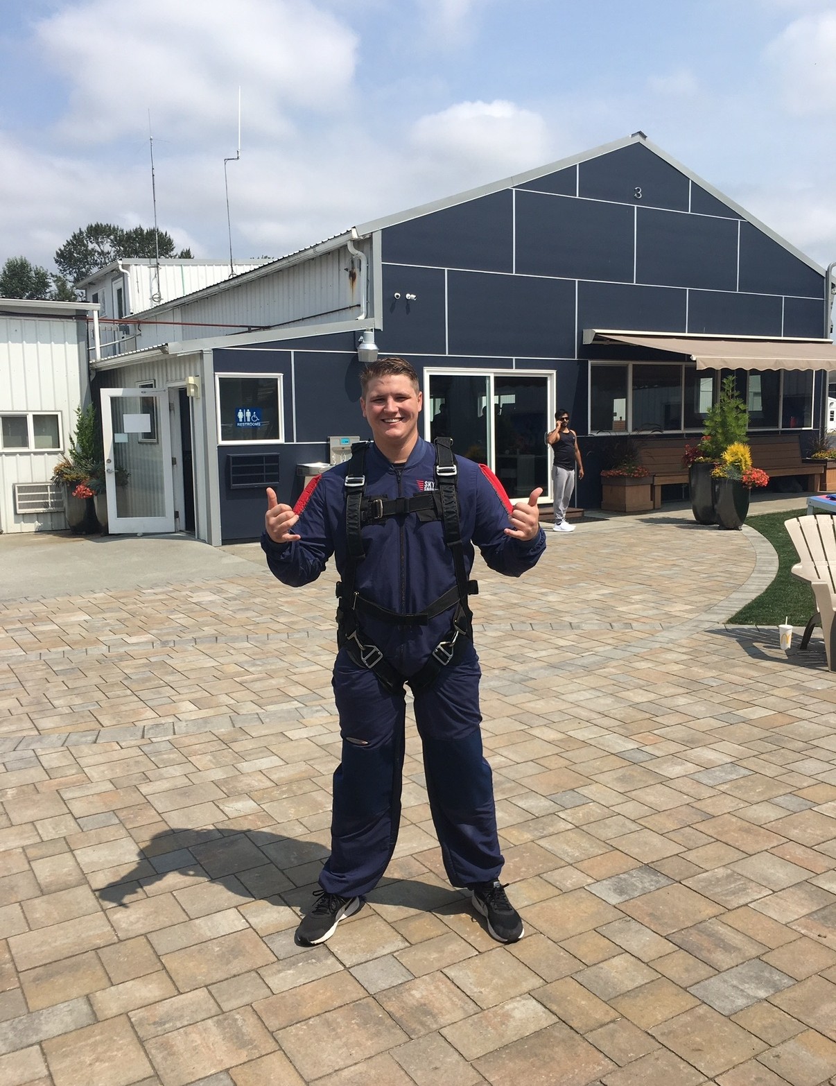 Jason David Newton skydiving in the Pacific Northwest